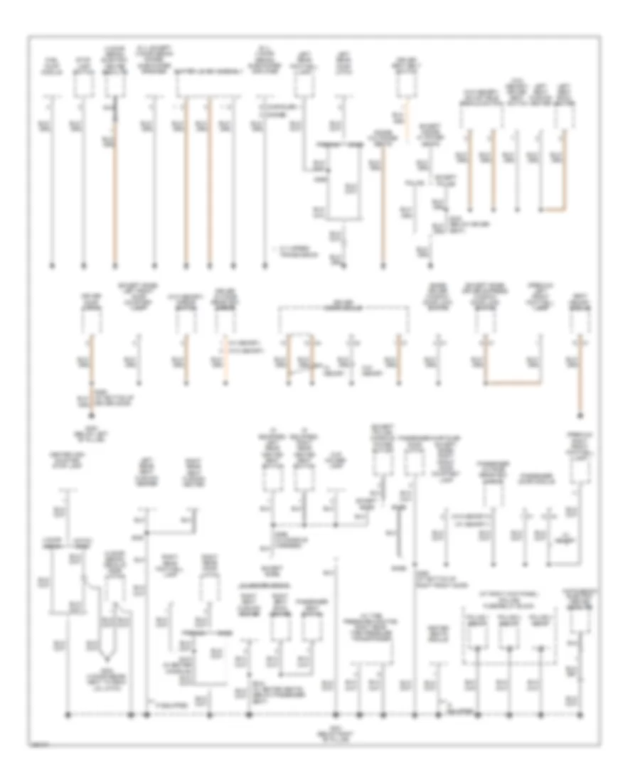 Ground Distribution Wiring Diagram 3 of 4 for Chrysler 300 C 2008