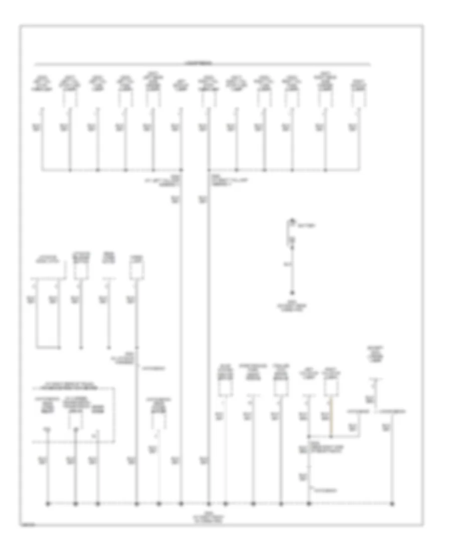 Ground Distribution Wiring Diagram 4 of 4 for Chrysler 300 C 2008