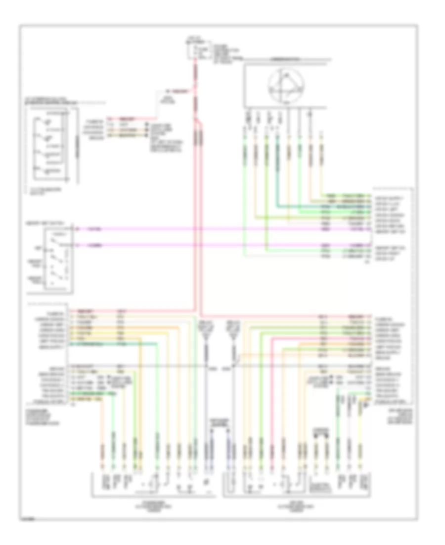 Memory Systems Wiring Diagram 1 of 2 for Chrysler 300 C 2008