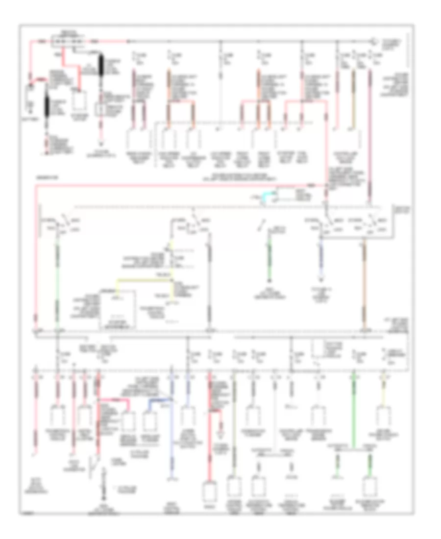 Power Distribution Wiring Diagram 1 of 3 for Chrysler 300M Special 2004