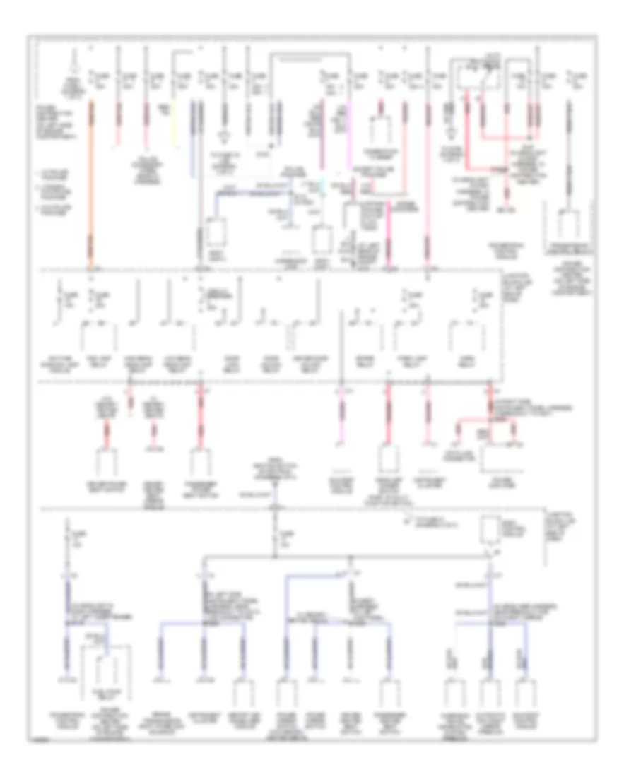 Power Distribution Wiring Diagram (2 of 3) for Chrysler 300M Special 2004