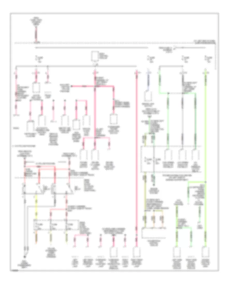Power Distribution Wiring Diagram 3 of 3 for Chrysler 300M Special 2004