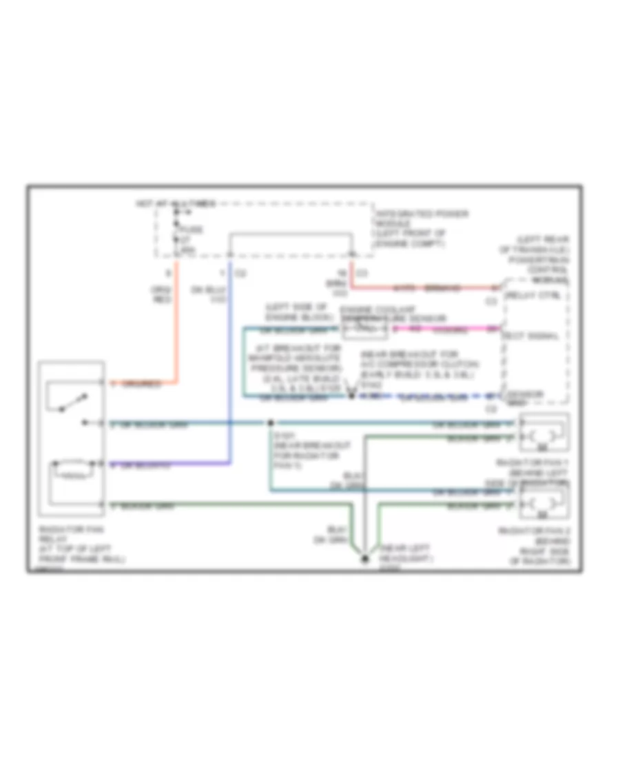 Cooling Fan Wiring Diagram for Chrysler Town  Country Limited 2005