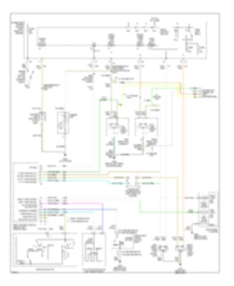 Exterior Lamps Wiring Diagram for Chrysler Town  Country Limited 2005