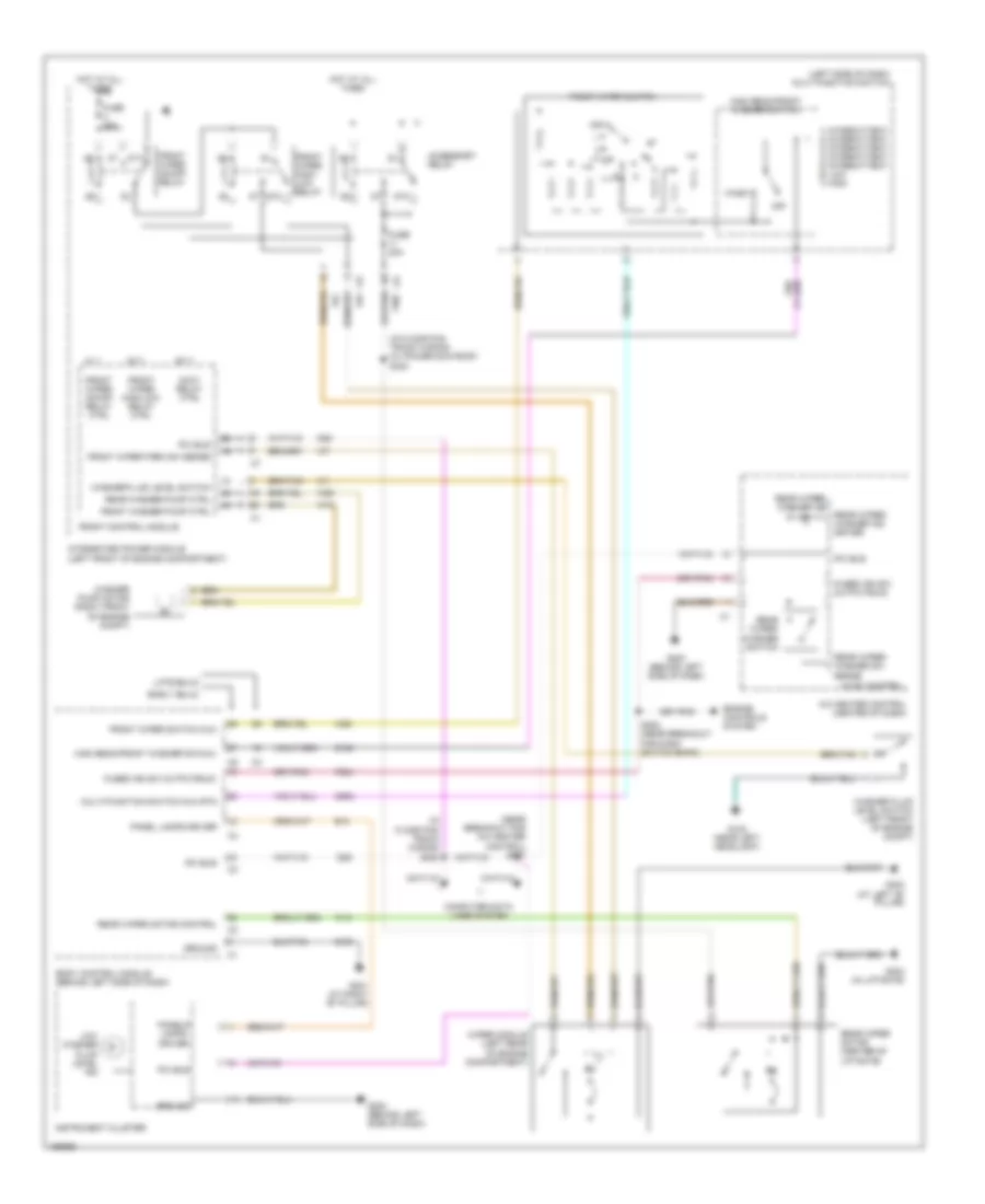 WiperWasher Wiring Diagram, Manual AC for Chrysler Town  Country Limited 2005