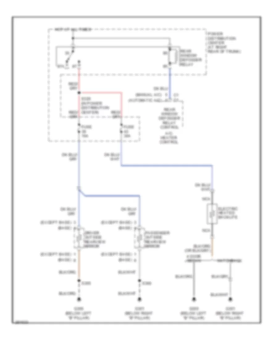 Defoggers Wiring Diagram for Chrysler 300 Limited 2008
