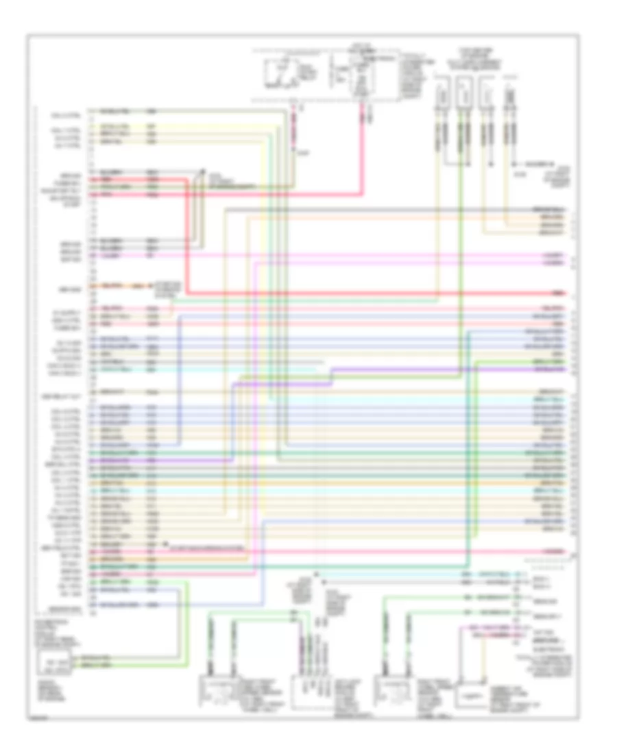 5.7L, Engine Performance Wiring Diagram (1 of 4) for Chrysler 300 Limited 2008