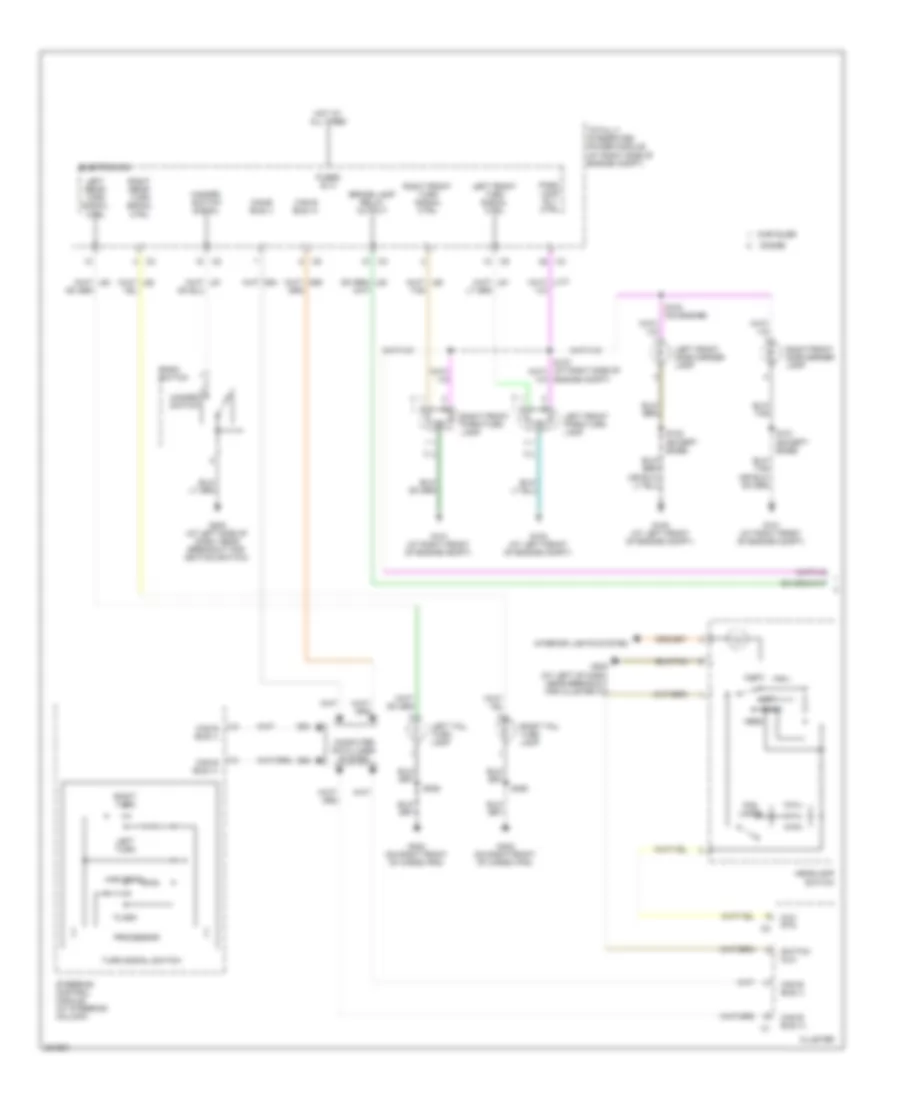 Exterior Lamps Wiring Diagram 300C 1 of 2 for Chrysler 300 Limited 2008