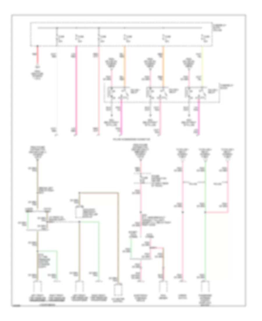 Power Distribution Wiring Diagram 5 of 5 for Chrysler 300 Limited 2008