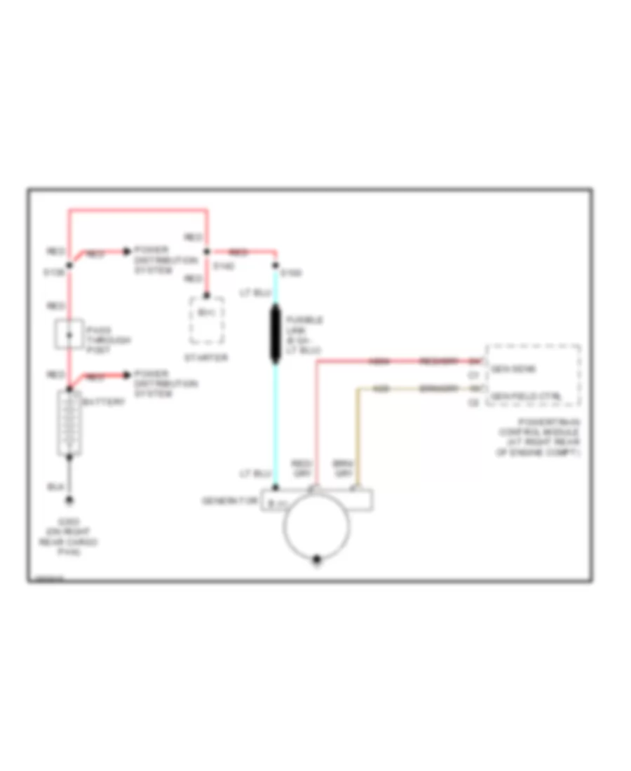Charging Wiring Diagram for Chrysler 300 Limited 2008