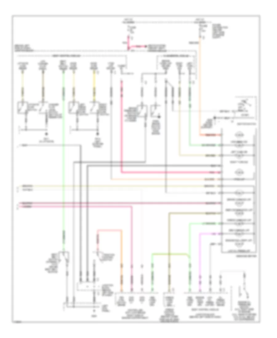Instrument Cluster Wiring Diagram (2 of 2) for Chrysler Town  Country Limited 1999