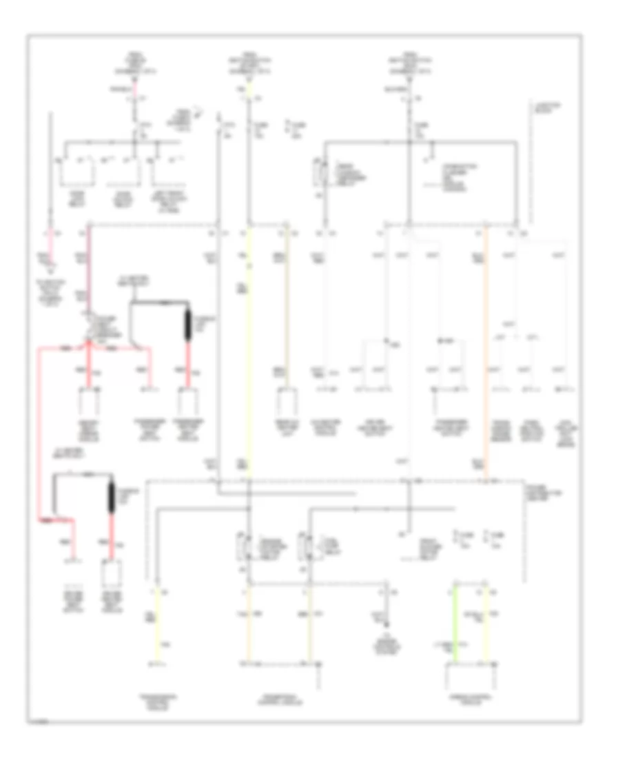 Power Distribution Wiring Diagram (3 of 3) for Chrysler Town  Country Limited 1999