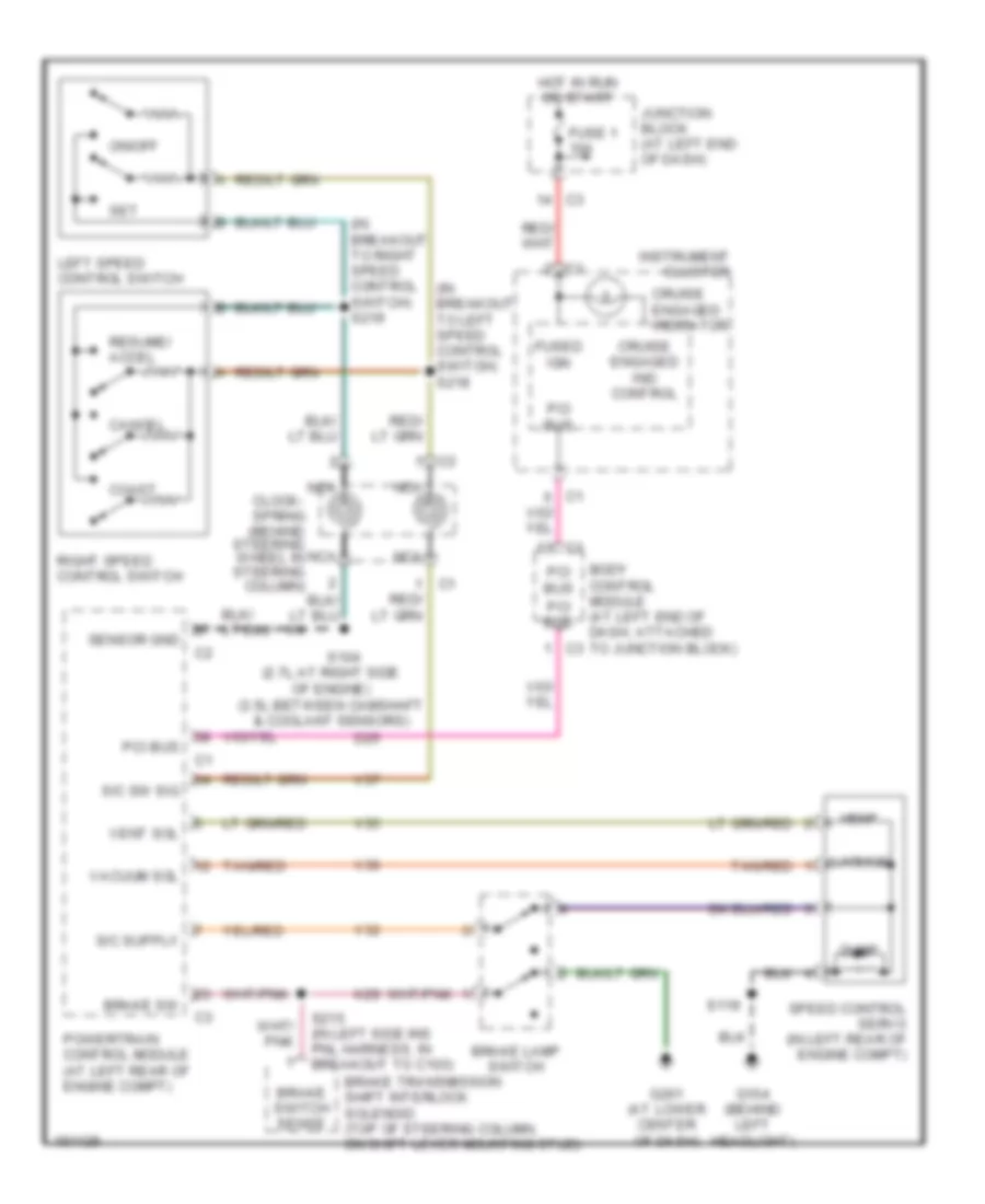 Cruise Control Wiring Diagram for Chrysler Concorde LX 2004