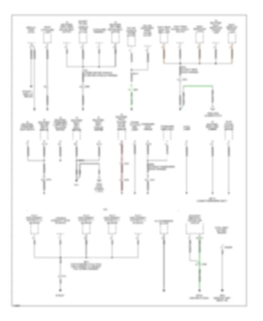 Ground Distribution Wiring Diagram 4 of 5 for Chrysler 300 2013