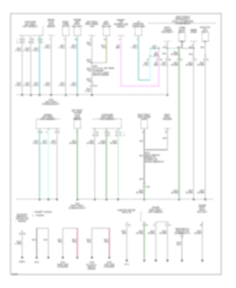 Ground Distribution Wiring Diagram 1 of 4 for Chrysler 300 C 2010