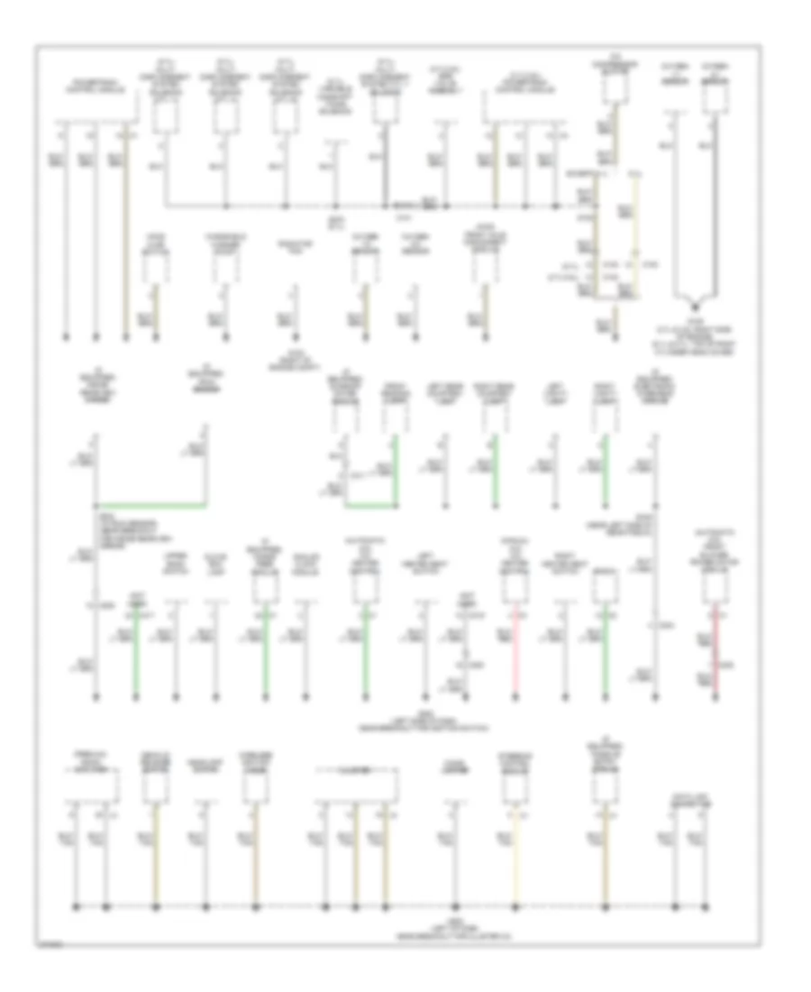 Ground Distribution Wiring Diagram 2 of 4 for Chrysler 300 C 2010