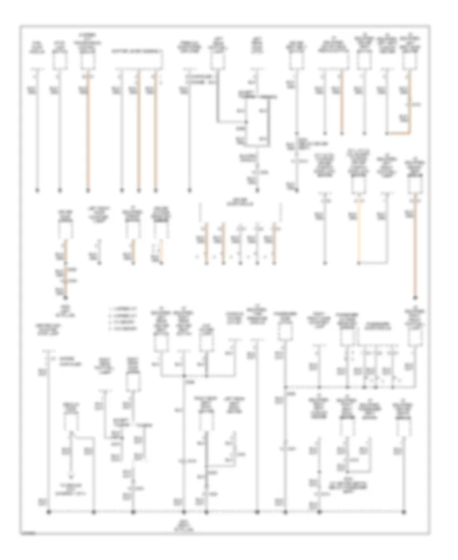 Ground Distribution Wiring Diagram 3 of 4 for Chrysler 300 C 2010