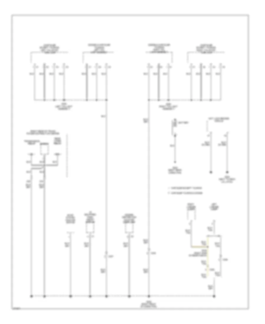 Ground Distribution Wiring Diagram (4 of 4) for Chrysler 300 C 2010