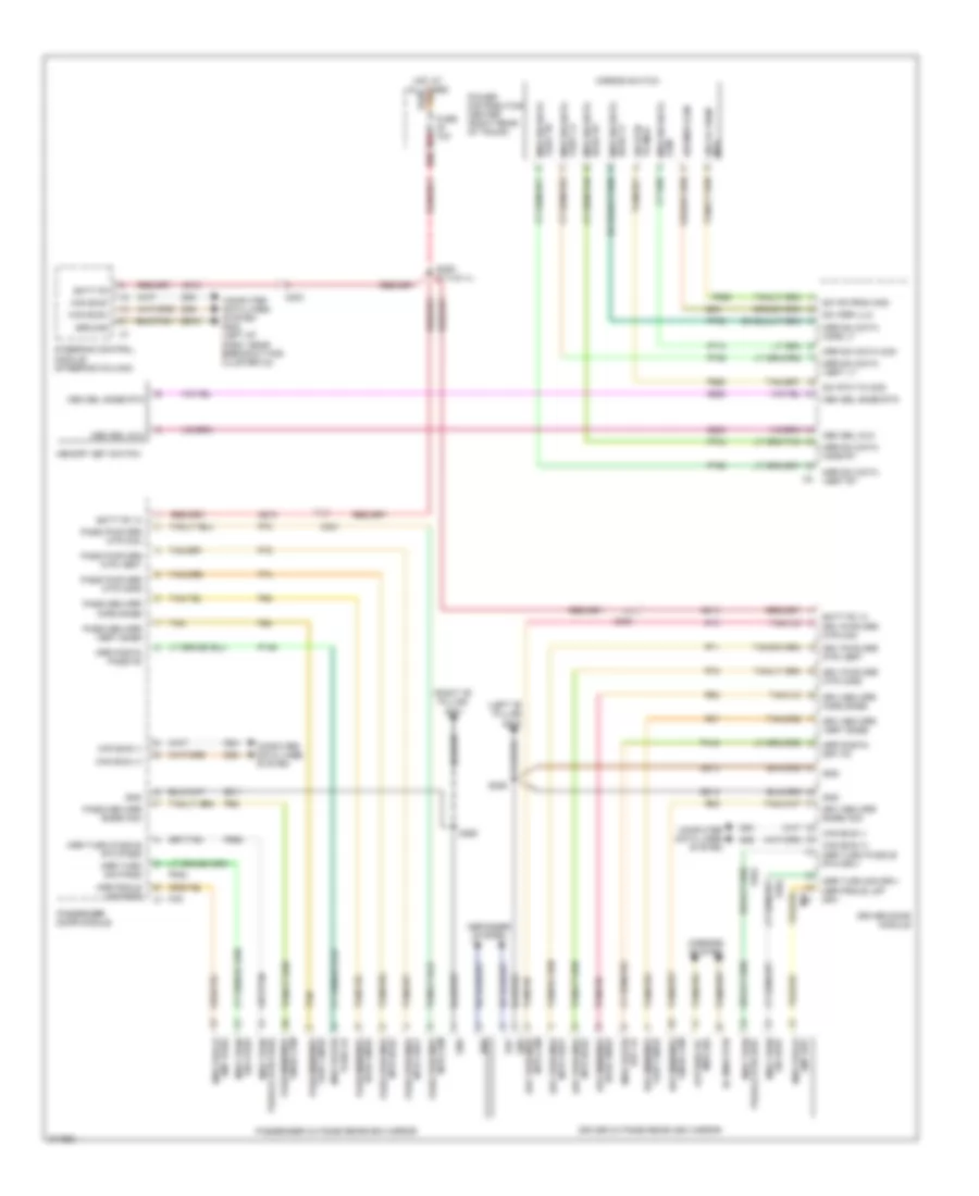 Memory Systems Wiring Diagram 1 of 2 for Chrysler 300 C 2010