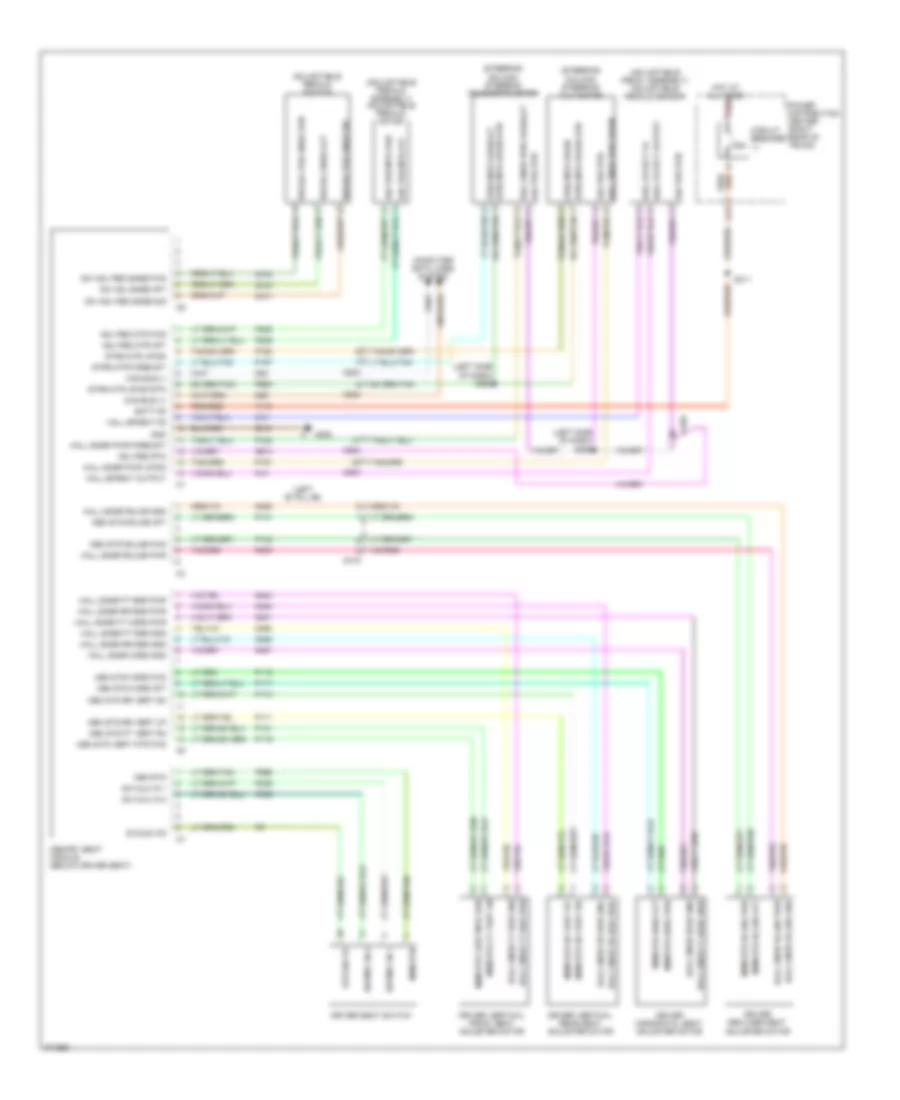 Memory Systems Wiring Diagram 2 of 2 for Chrysler 300 C 2010
