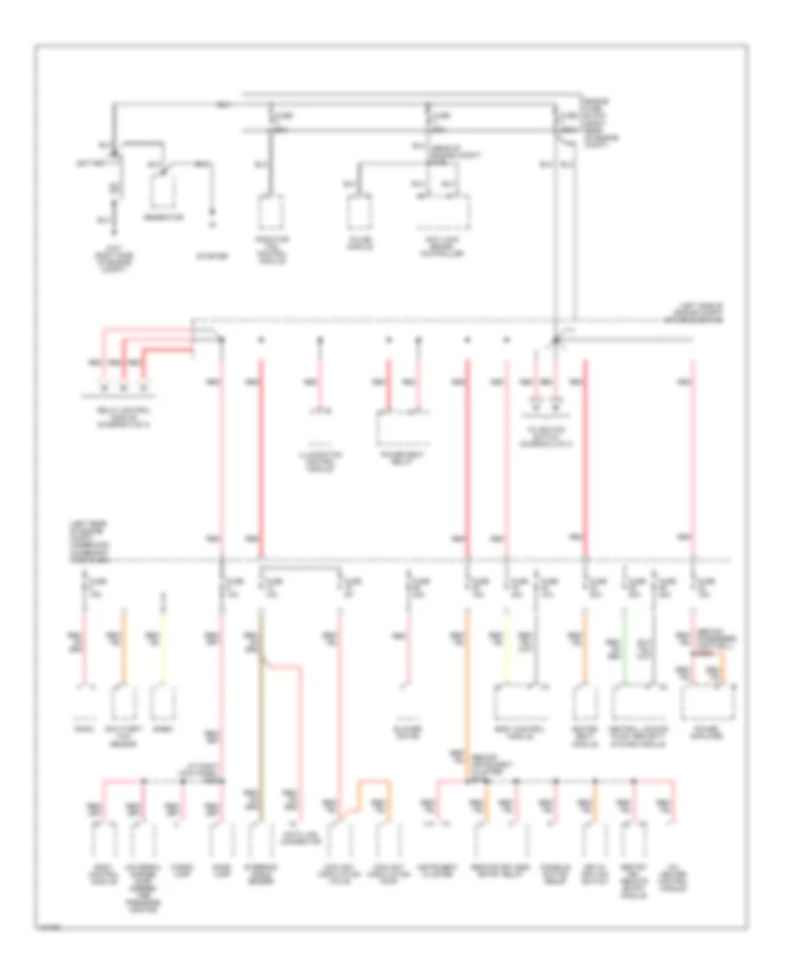 Power Distribution Wiring Diagram 1 of 3 for Chrysler Crossfire 2004
