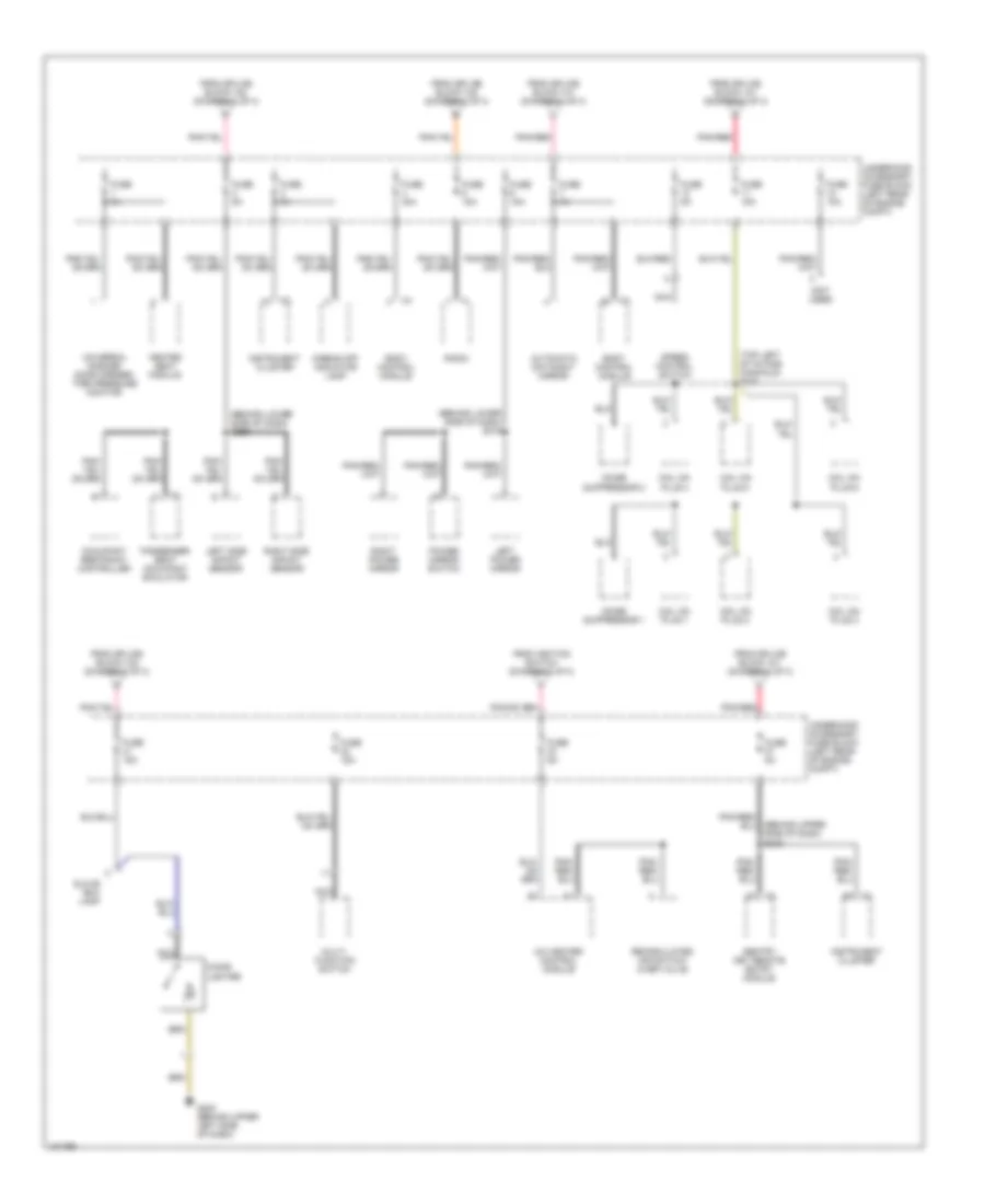 Power Distribution Wiring Diagram (3 of 3) for Chrysler Crossfire 2004