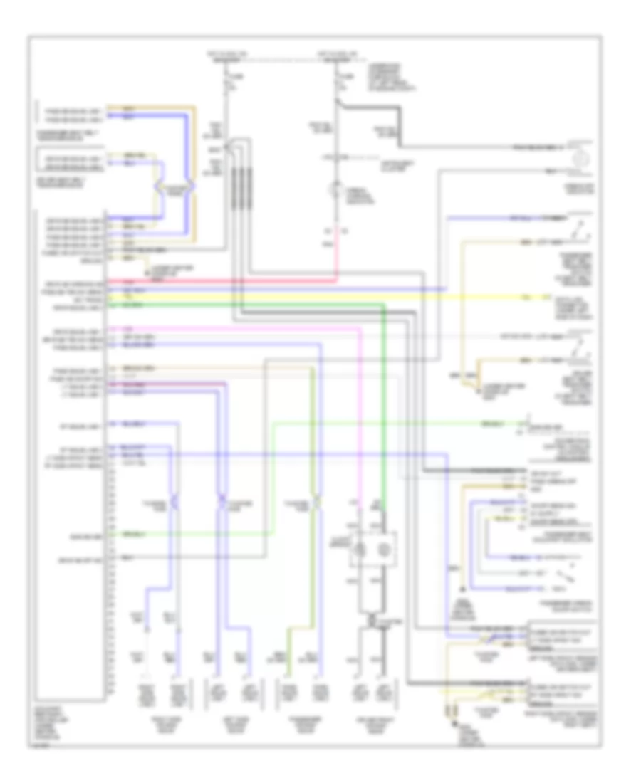 Supplemental Restraints Wiring Diagram for Chrysler Crossfire 2004