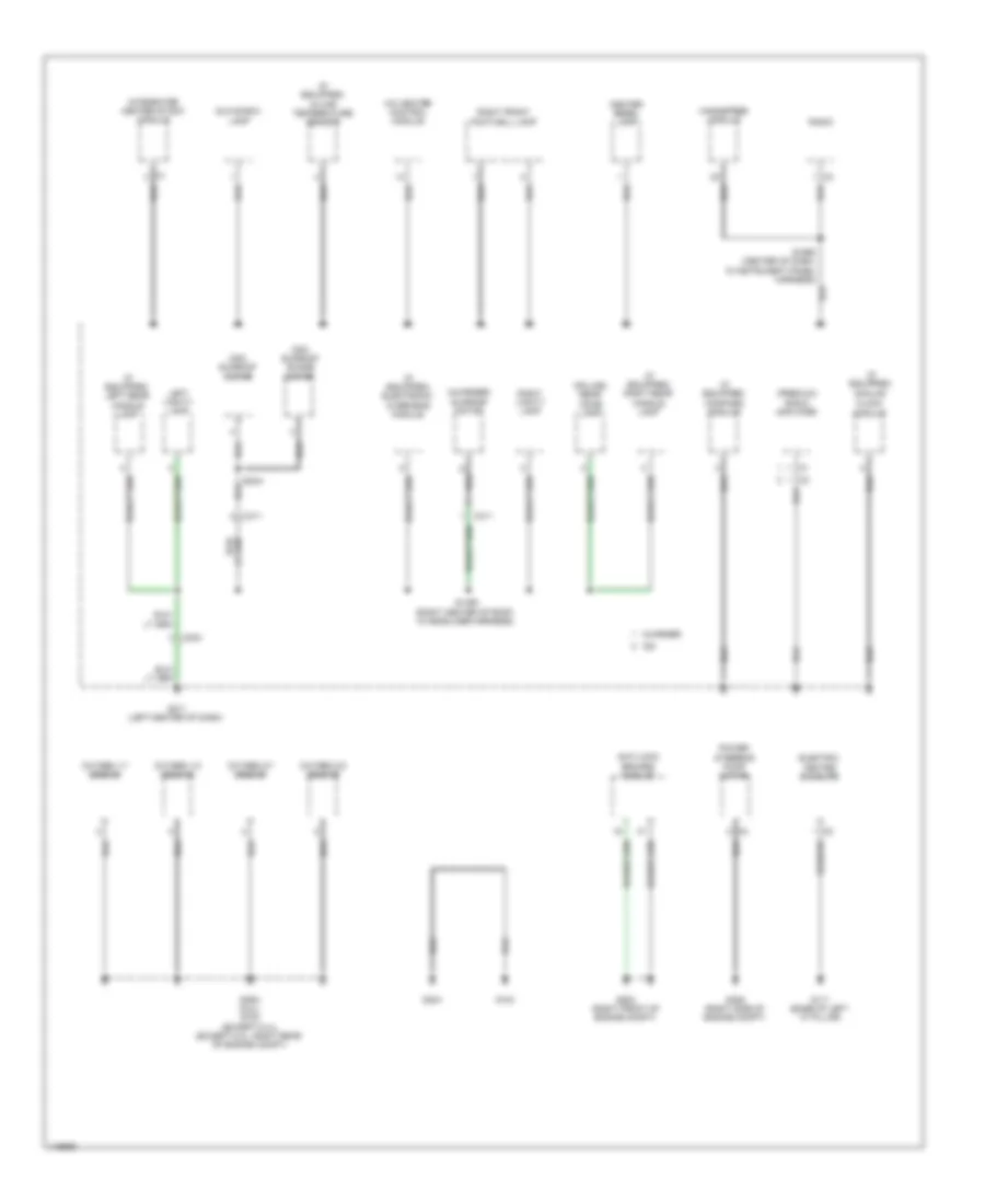 Ground Distribution Wiring Diagram 3 of 5 for Chrysler 300 C 2013