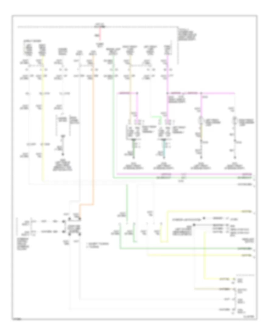 Exterior Lamps Wiring Diagram (1 of 2) for Chrysler 300 Limited 2010