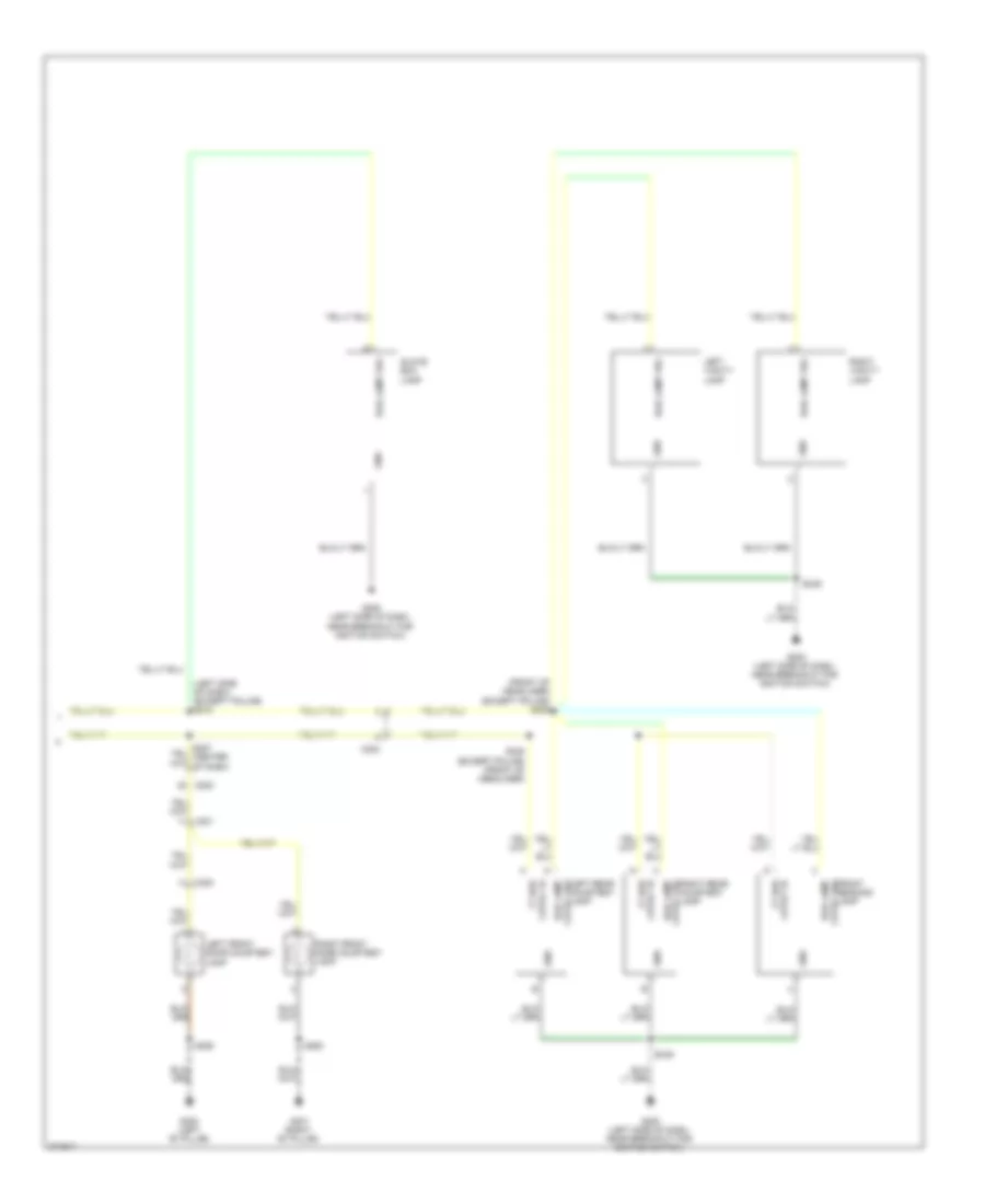 Courtesy Lamps Wiring Diagram 2 of 2 for Chrysler 300 Limited 2010