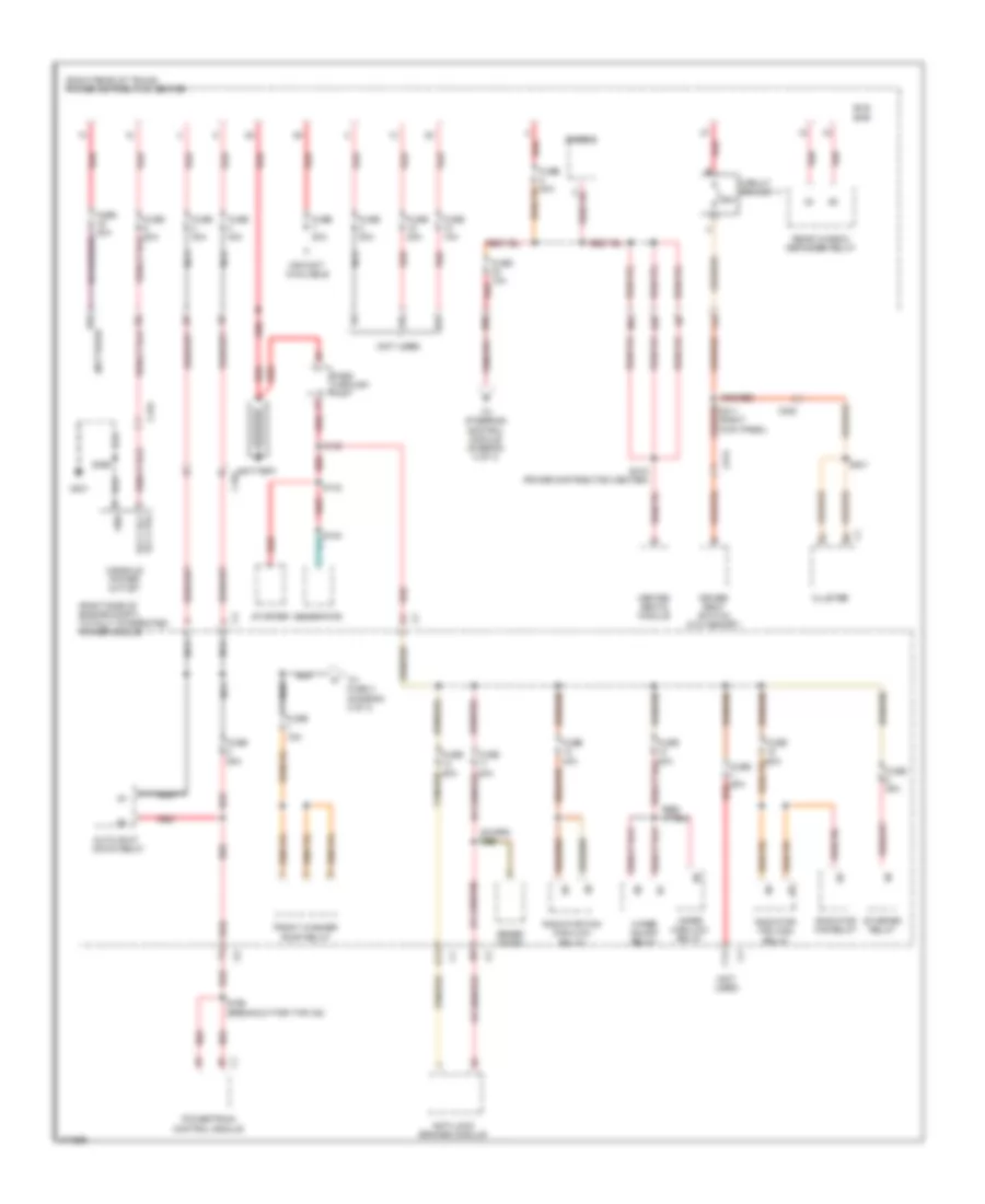 Power Distribution Wiring Diagram 1 of 4 for Chrysler 300 Limited 2010