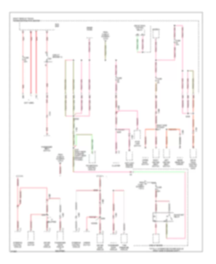 Power Distribution Wiring Diagram (4 of 4) for Chrysler 300 Limited 2010