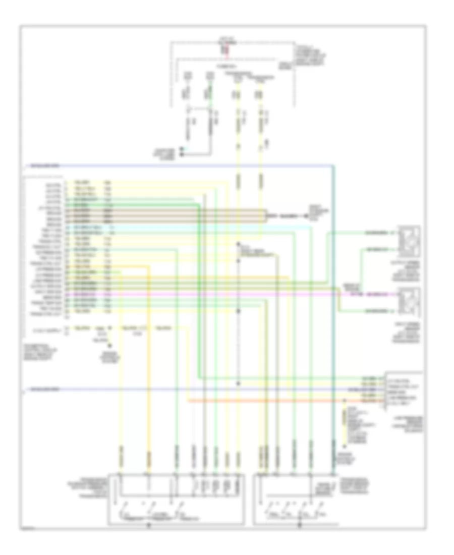 AT Wiring Diagram, 4 Speed (2 of 2) for Chrysler 300 Limited 2010