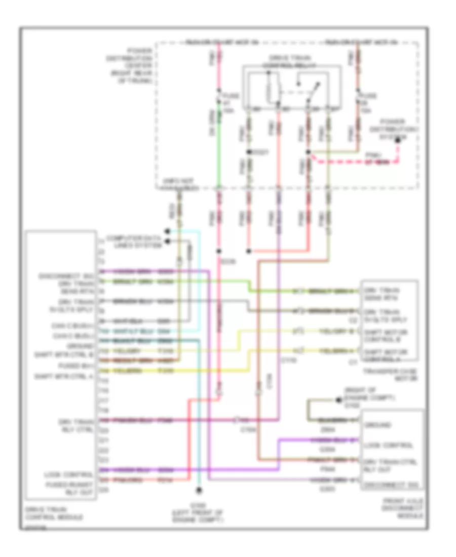 AWD Wiring Diagram for Chrysler 300 Limited 2010