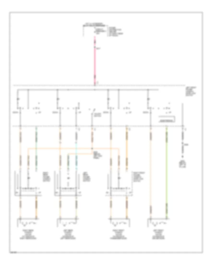 Power Windows Wiring Diagram Base for Chrysler 300 SRT 8 2008