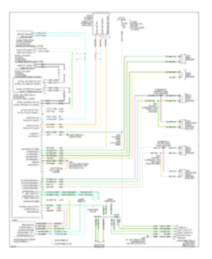 Radio Wiring Diagram Base for Chrysler 300 SRT 8 2008