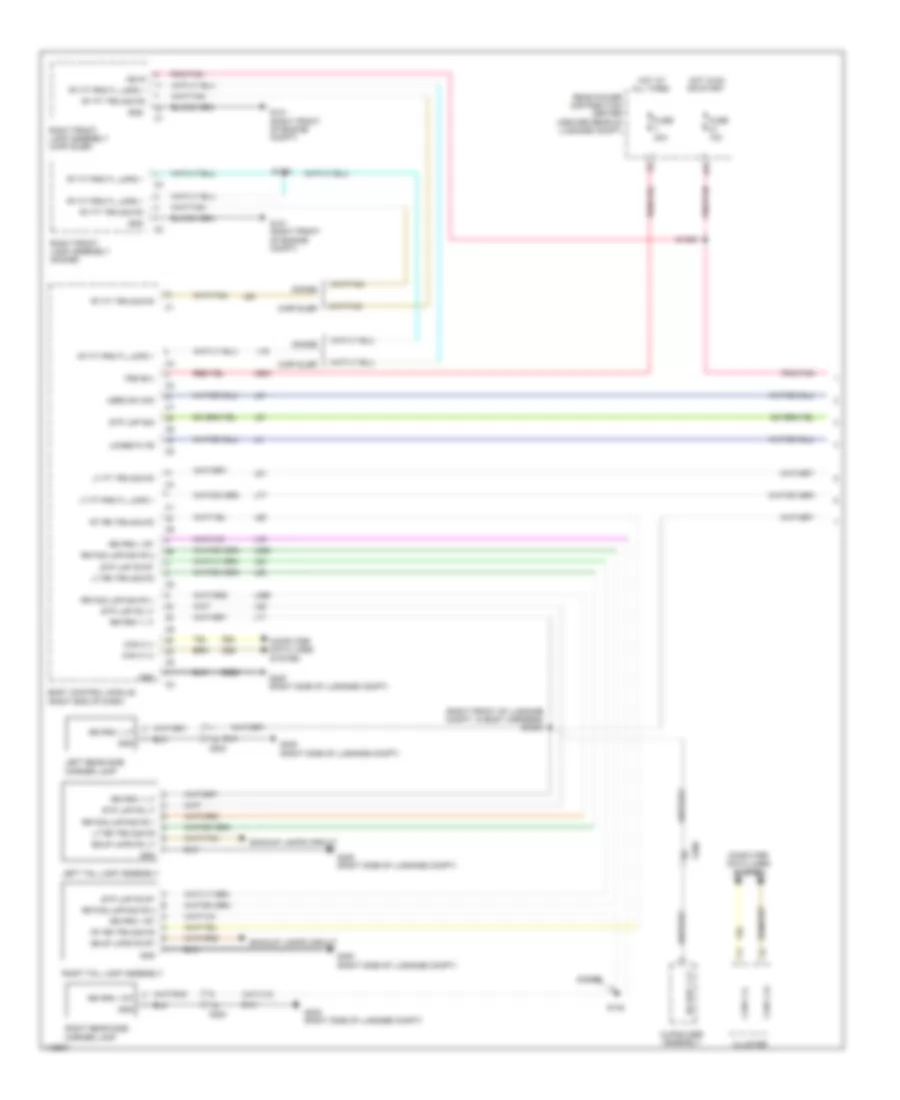 Exterior Lamps Wiring Diagram (1 of 2) for Chrysler 300 S 2013