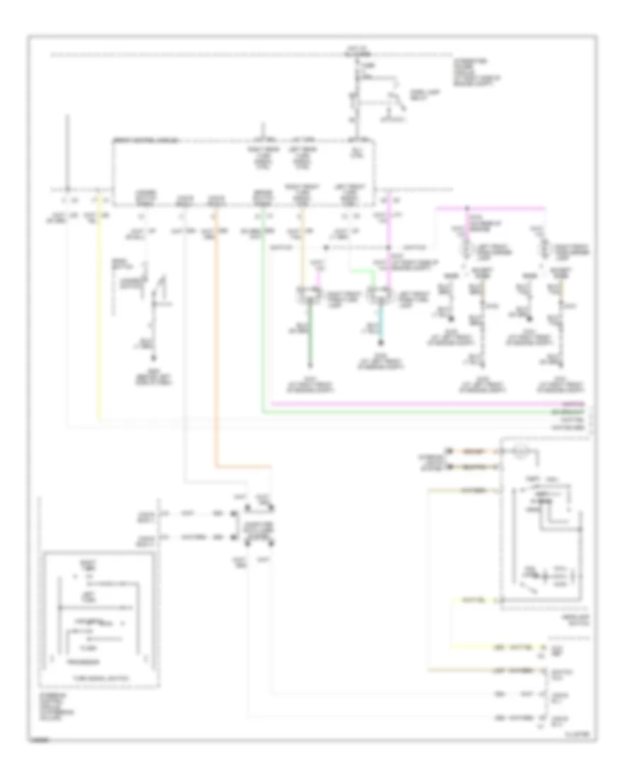 Exterior Lamps Wiring Diagram, Except 300C (1 of 2) for Chrysler 300 2006