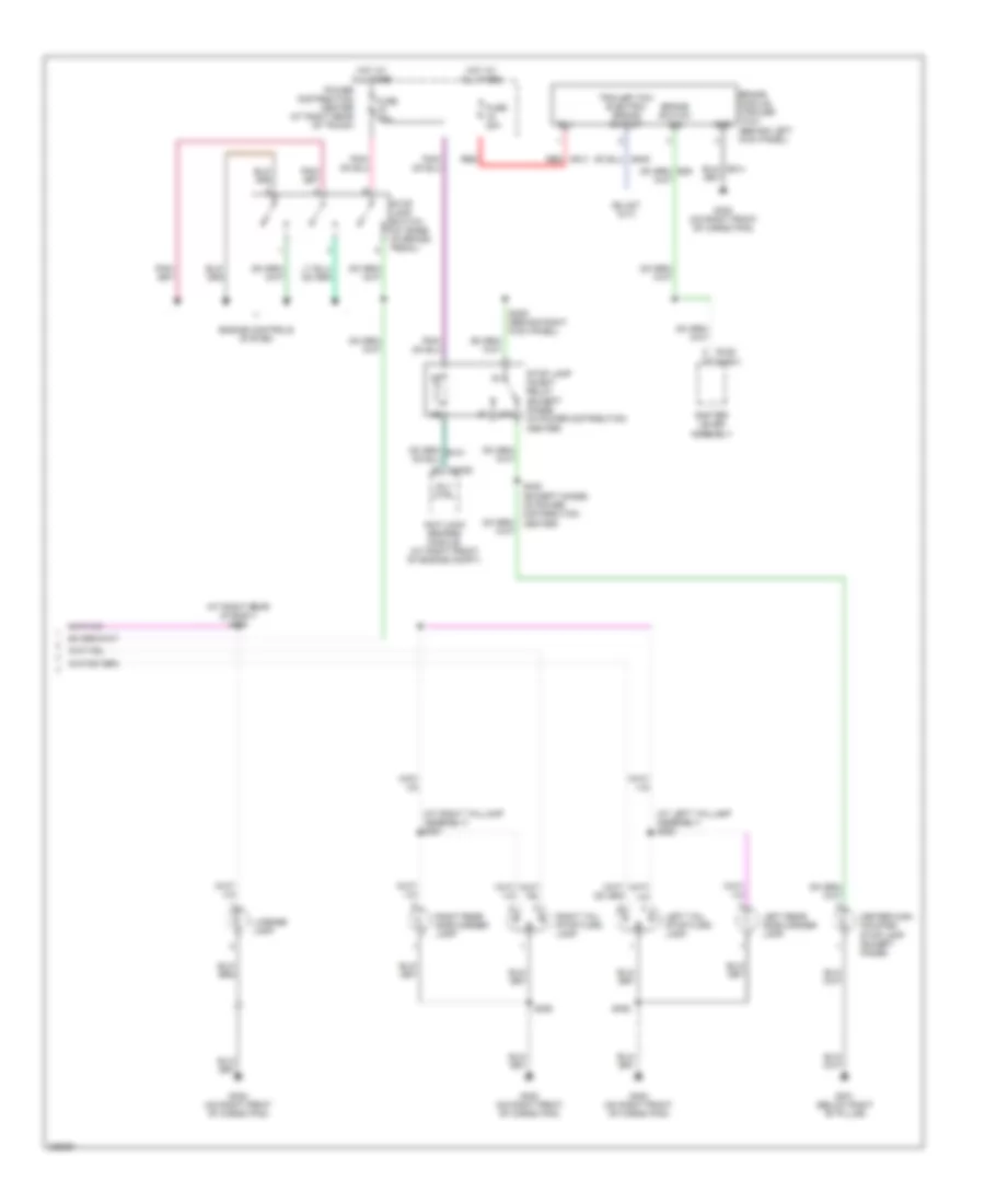 Exterior Lamps Wiring Diagram, Except 300C (2 of 2) for Chrysler 300 2006