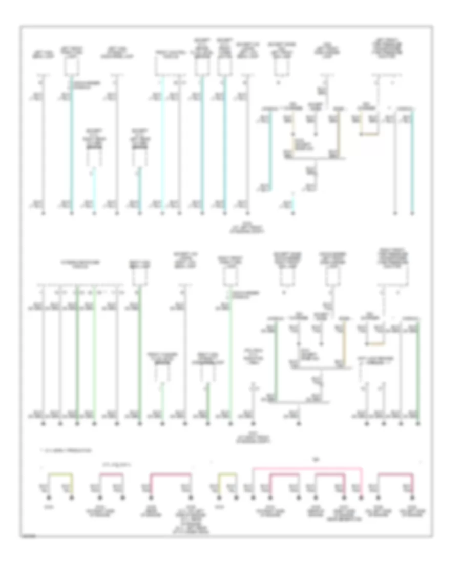 Ground Distribution Wiring Diagram 1 of 4 for Chrysler 300 2006