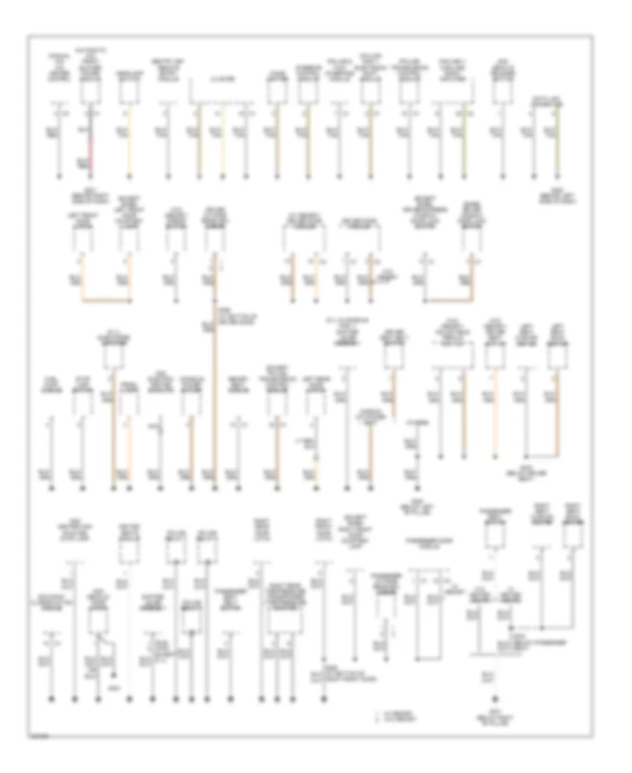 Ground Distribution Wiring Diagram 3 of 4 for Chrysler 300 2006