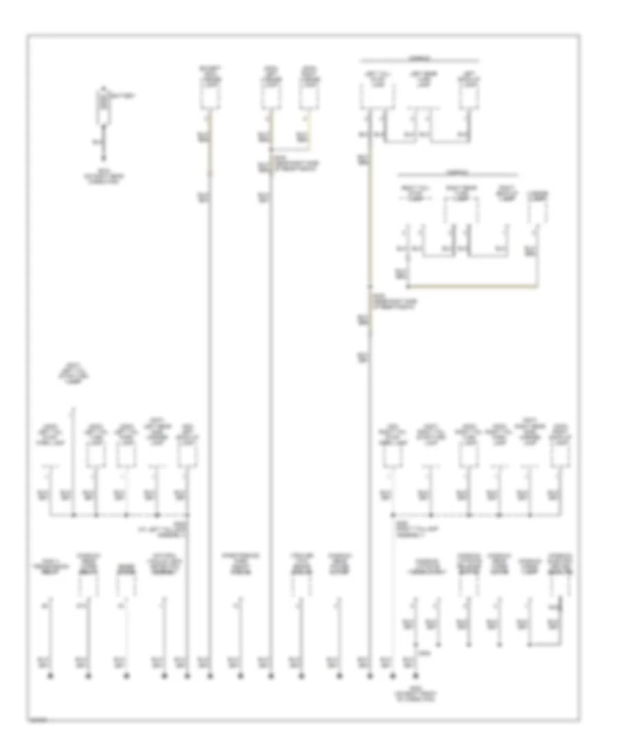 Ground Distribution Wiring Diagram (4 of 4) for Chrysler 300 2006