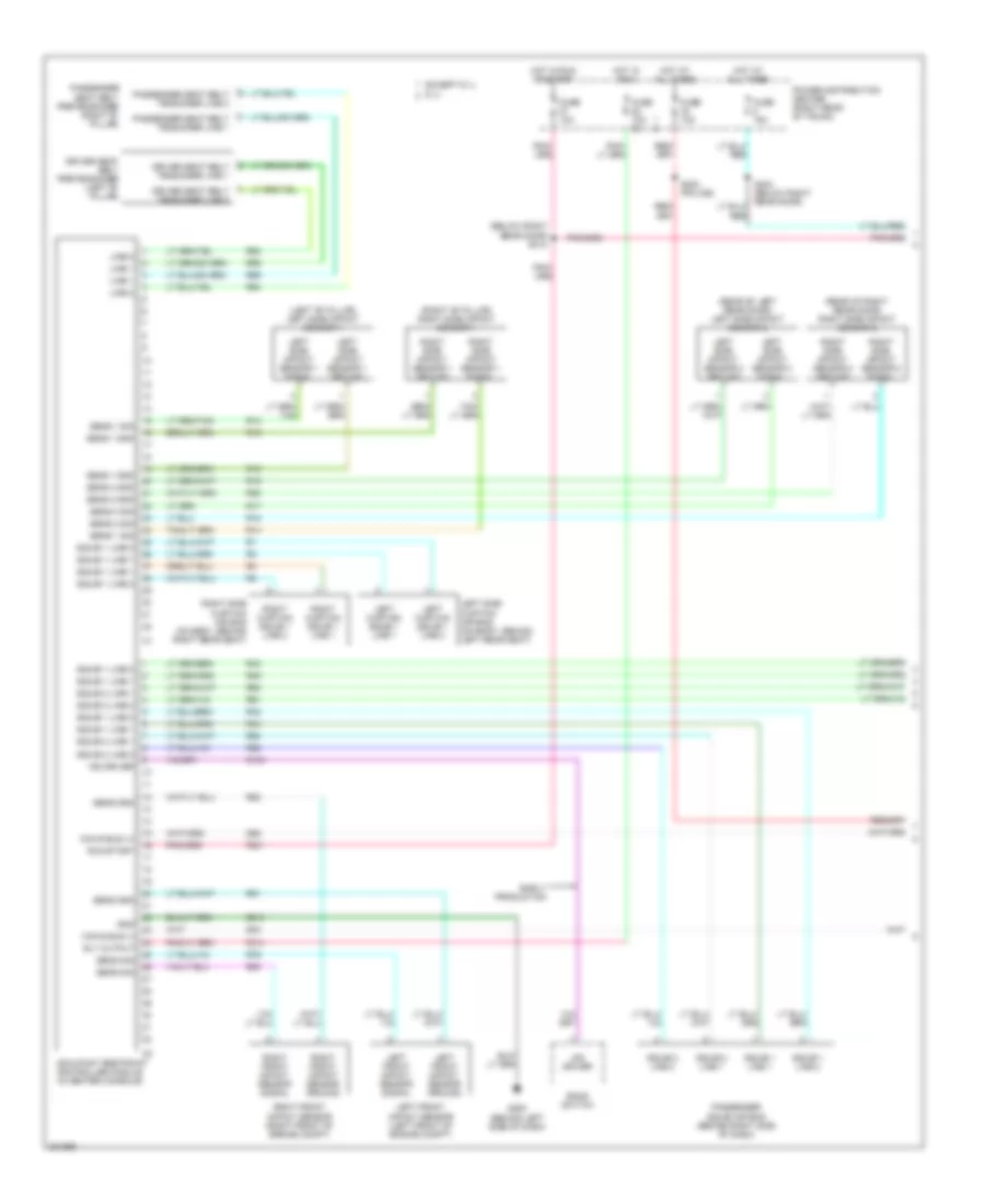 Supplemental Restraints Wiring Diagram 1 of 2 for Chrysler 300 2006