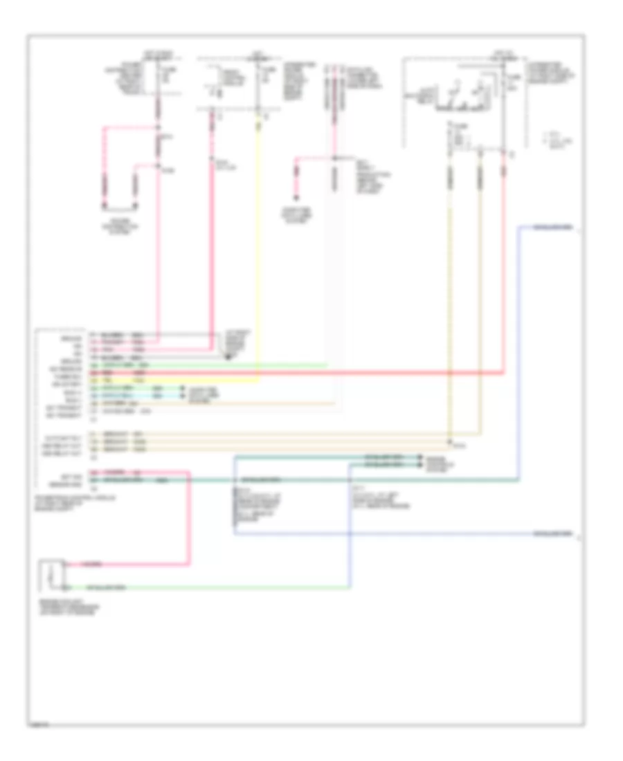 AT Wiring Diagram, without Autostick (1 of 2) for Chrysler 300 2006