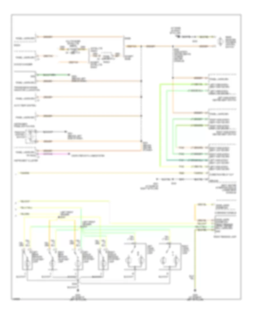 Interior Lights Wiring Diagram 2 of 2 for Chrysler Pacifica 2004