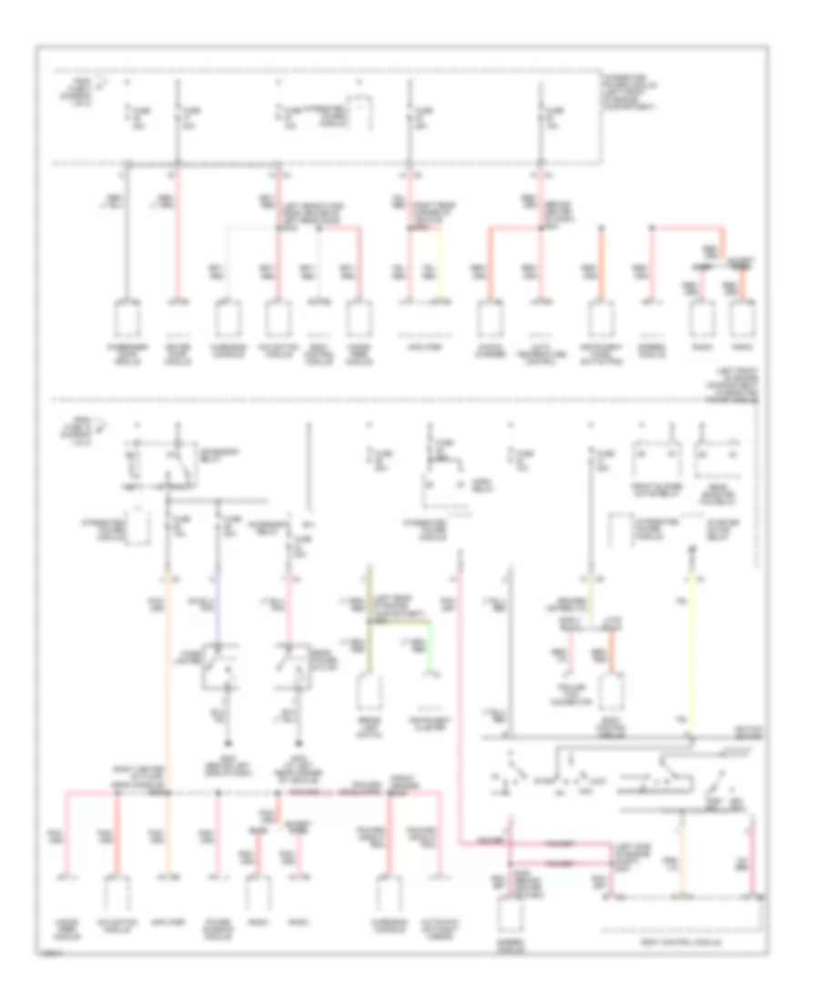 Power Distribution Wiring Diagram (2 of 2) for Chrysler Pacifica 2004