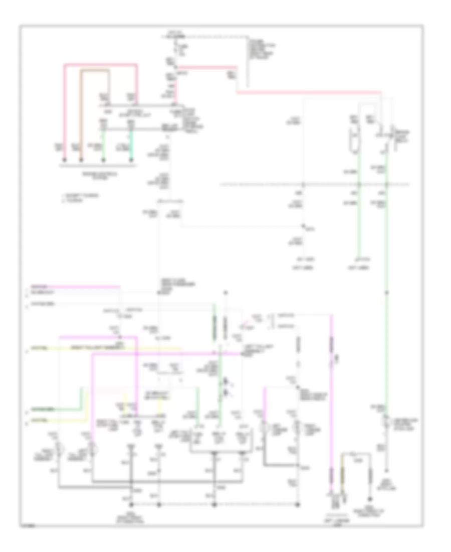 Exterior Lamps Wiring Diagram 2 of 2 for Chrysler 300 S 2010