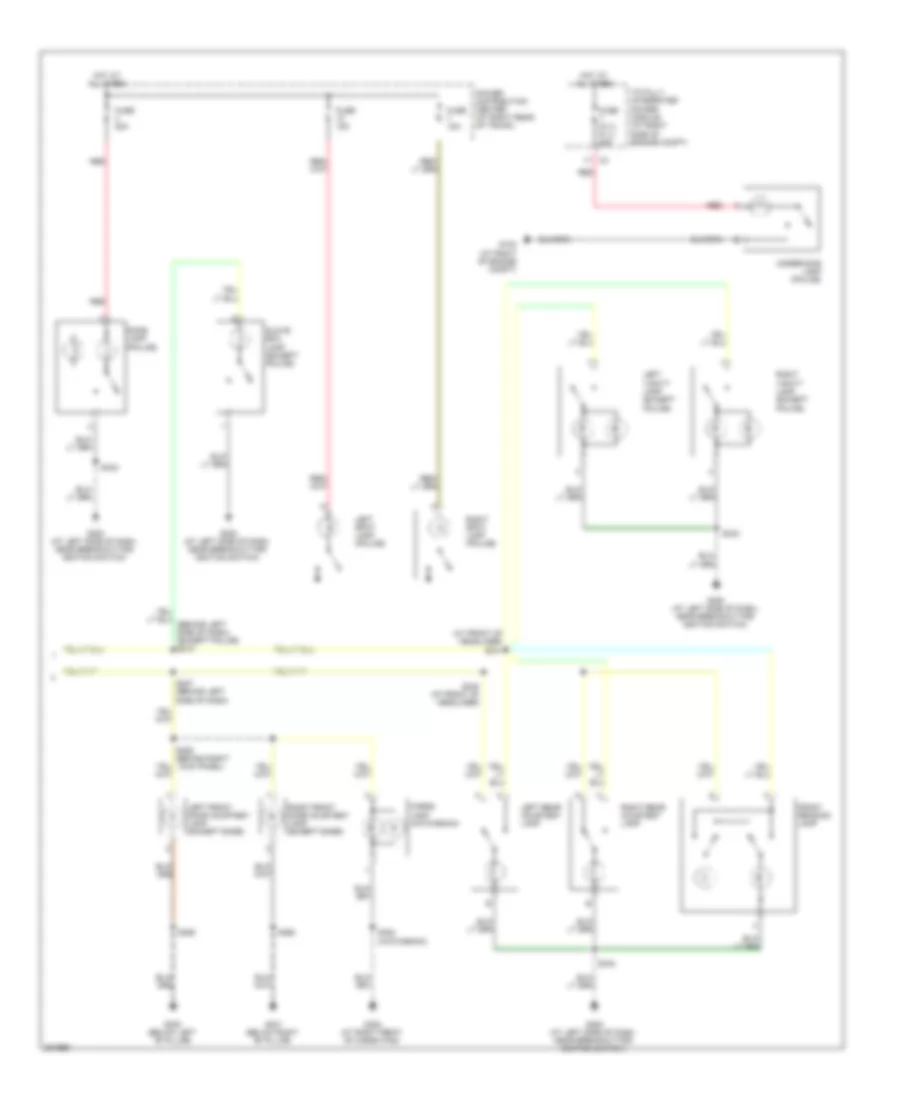 Courtesy Lamps Wiring Diagram (2 of 2) for Chrysler 300 Touring 2008