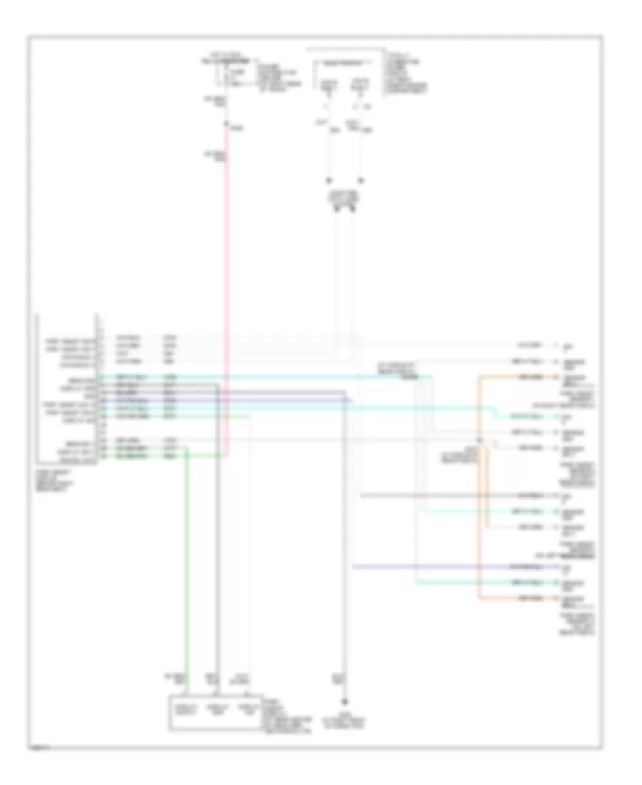 Parking Assistant Wiring Diagram for Chrysler 300 Touring 2008