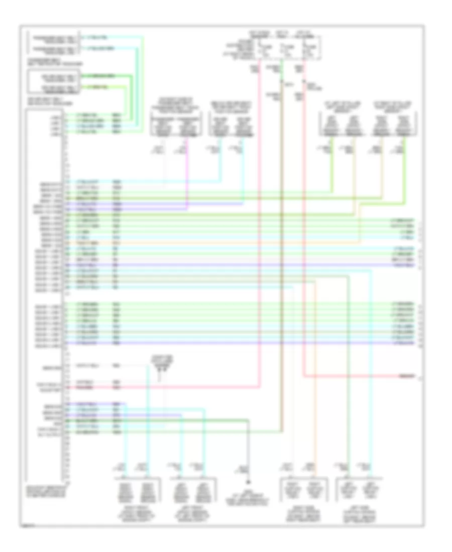 Supplemental Restraints Wiring Diagram 1 of 2 for Chrysler 300 Touring 2008